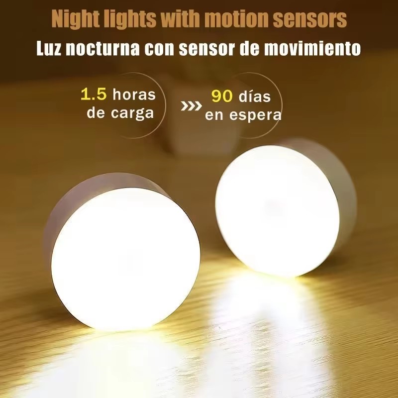 Outdoor Lighting Sensor - Lampada Notturna LED Ricaricabile USB con