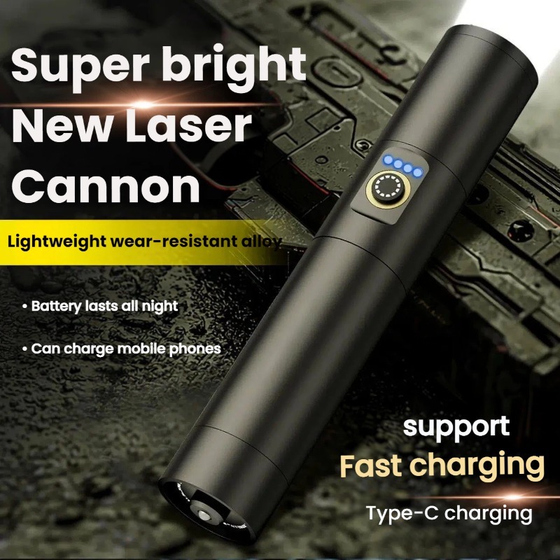 Outdoor Lighting Portable - Torcia LED ad Alta Luminosità, Ricarica
