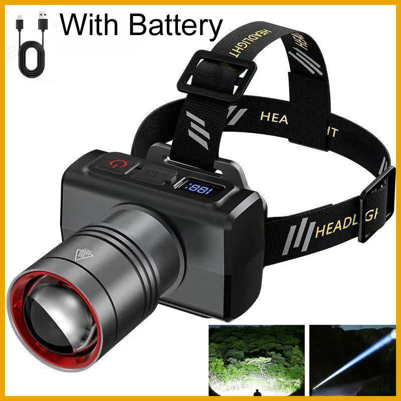 Outdoor Lighting Sensor - Lampada Frontale LED Digitale Ricaricabile 2026,