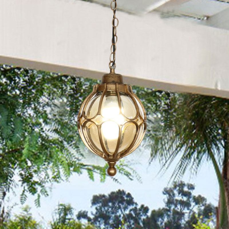 Outdoor Lighting Pendant - Lampadario impermeabile americano corridoio esterno balcone