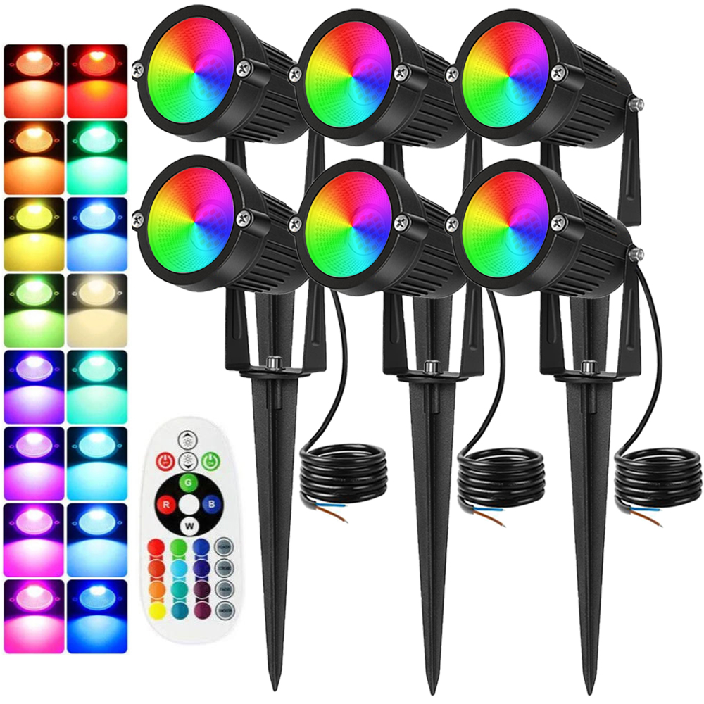 Outdoor Lighting Ip65 - Illuminazione paesaggistica RGBW 10W con faretto