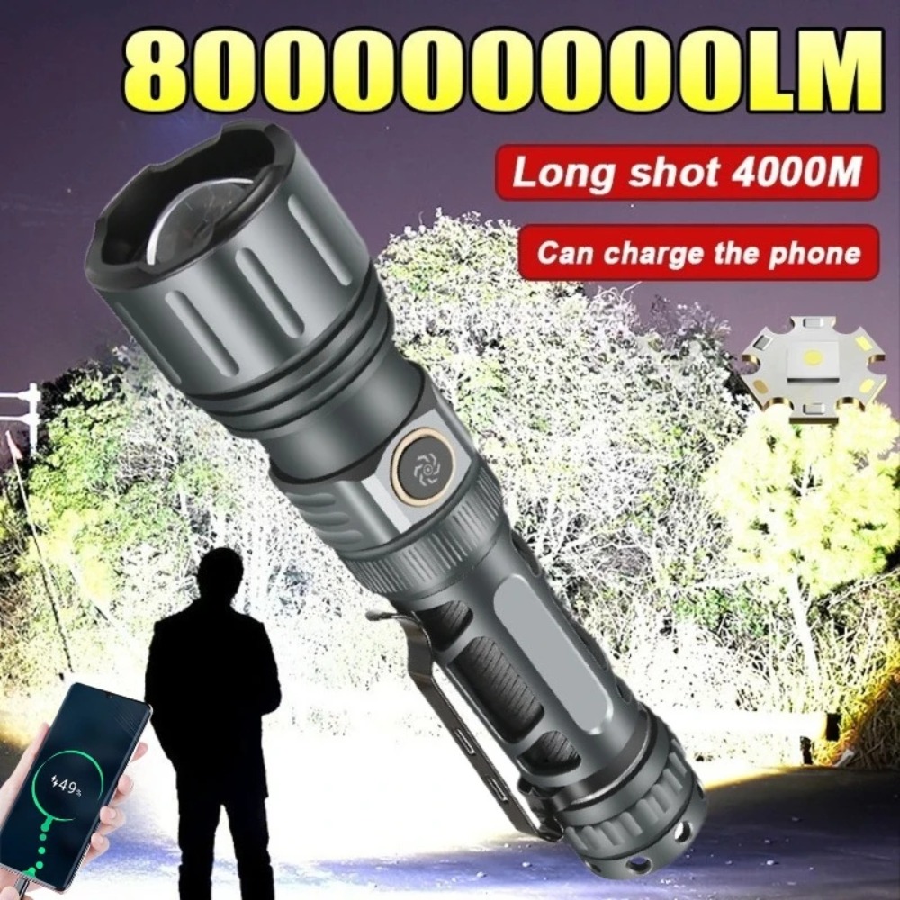 Outdoor Lighting Portable - Torcia Super Luminosa Portatile Ricaricabile, Lampada