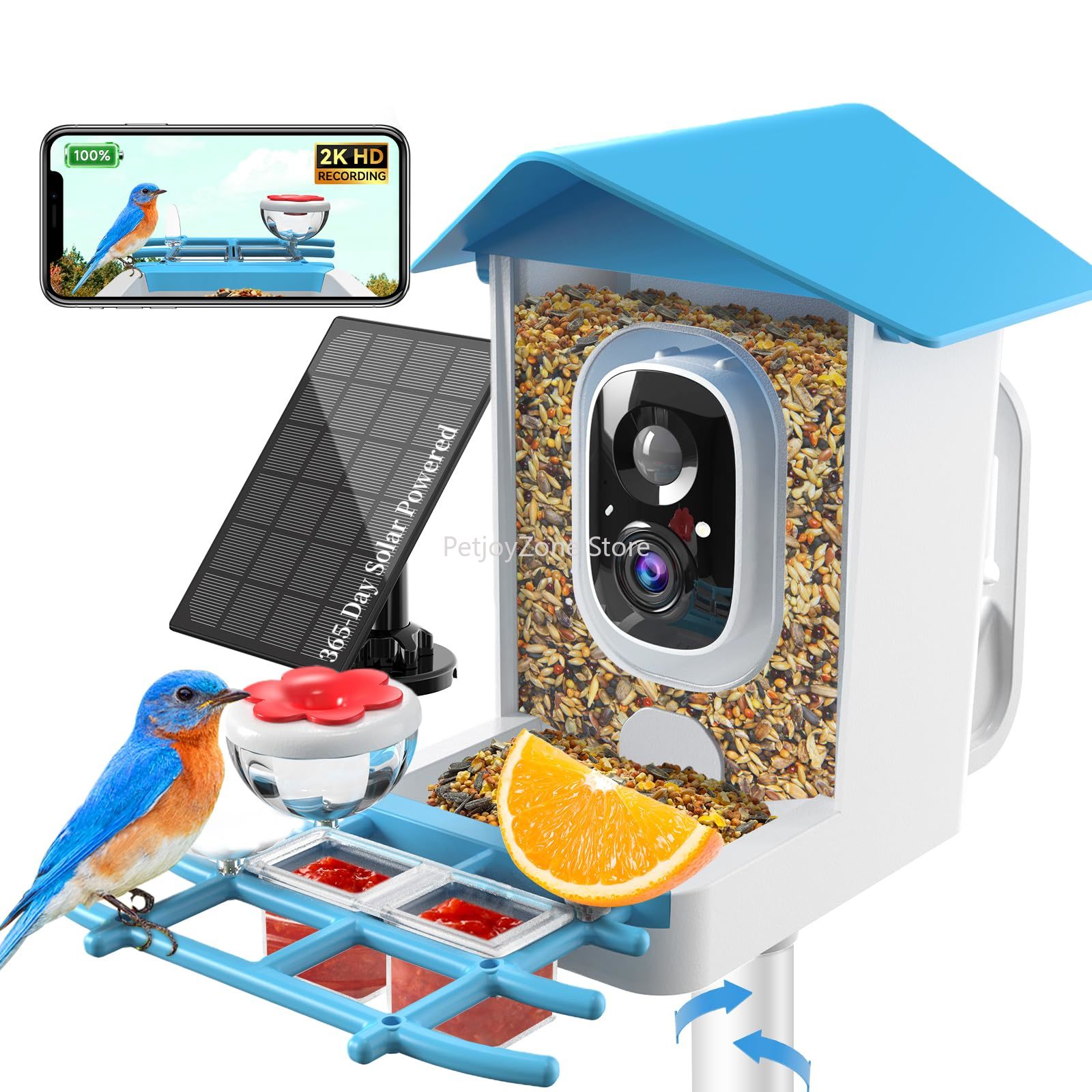 Motion Sensor Outdoor - Telecamera Intelligente per Alimentatore Uccelli 2K