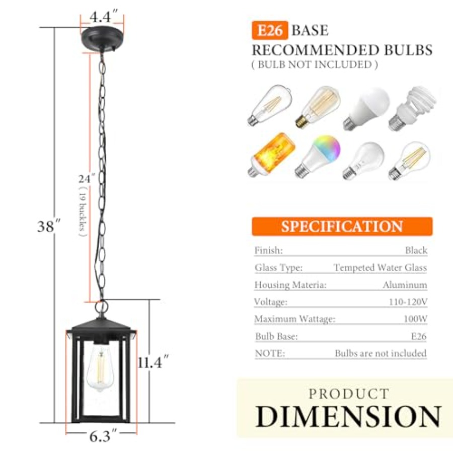 Lampade a Sospensione da Ester - Outdoor Lighting Pendant recensione e prezzo