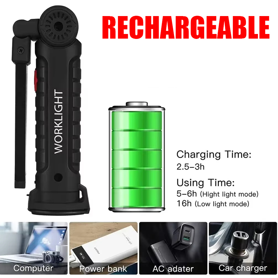 Torcia LED portatile con ganci - Outdoor Lighting Portable recensione e prezzo