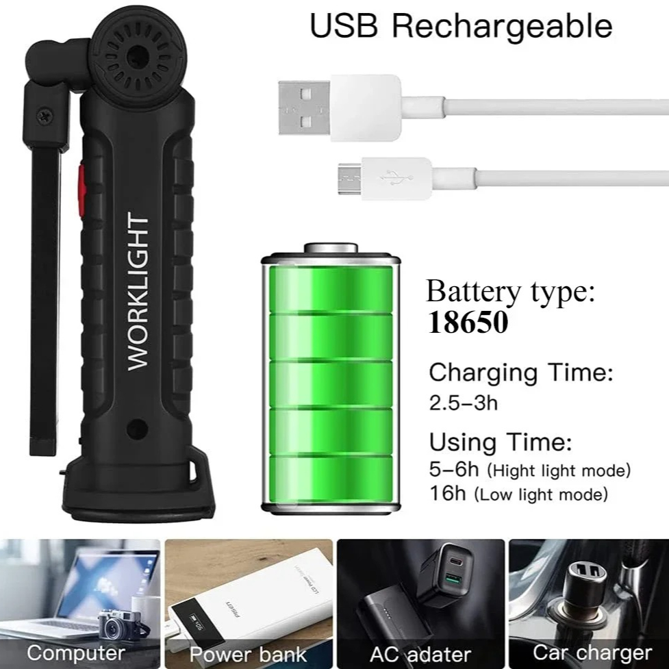 Torcia portatile a LED COB Lam - Outdoor Lighting Portable recensione e prezzo