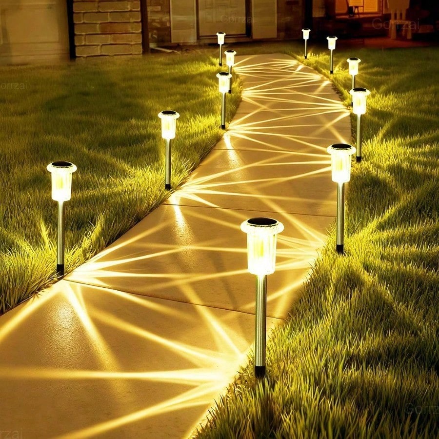 4 pezzi di luci solari da giar - Outdoor Lighting Youtube recensione e prezzo