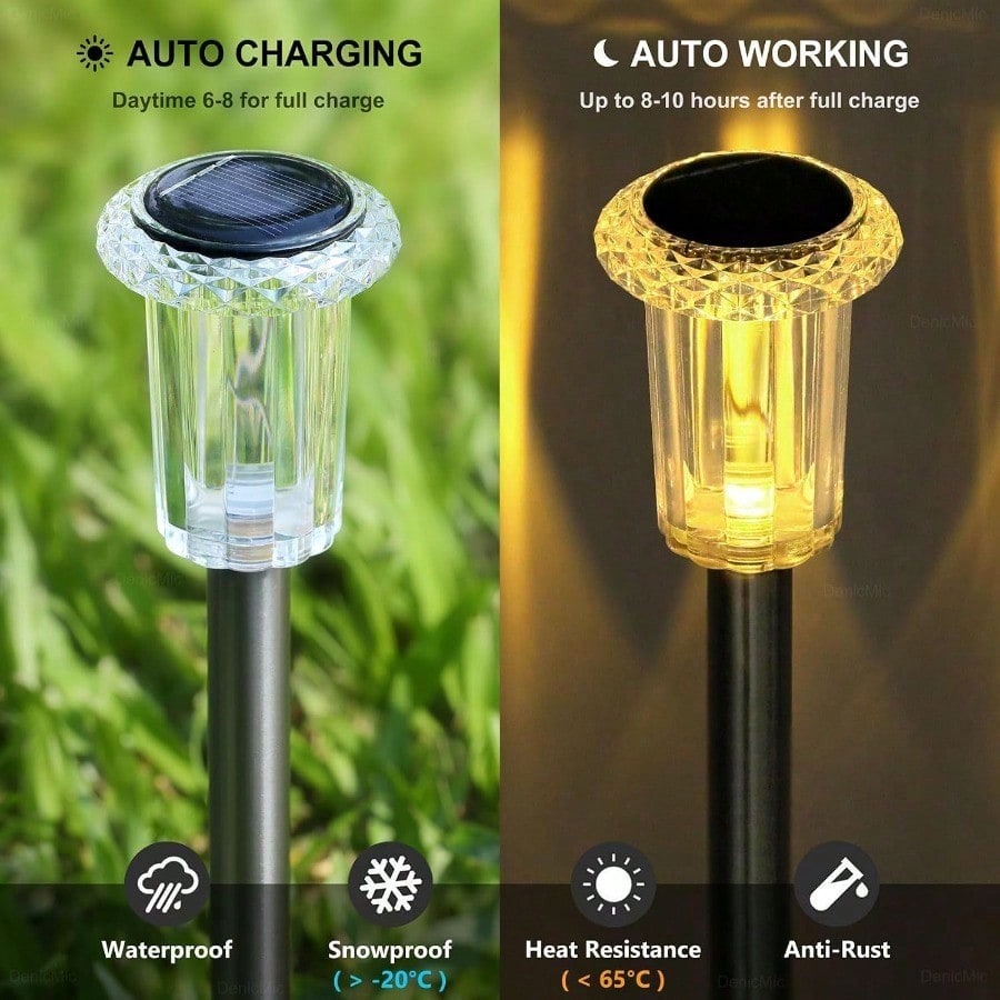 4 pezzi di luci solari da giar - Outdoor Lighting Youtube recensione e prezzo