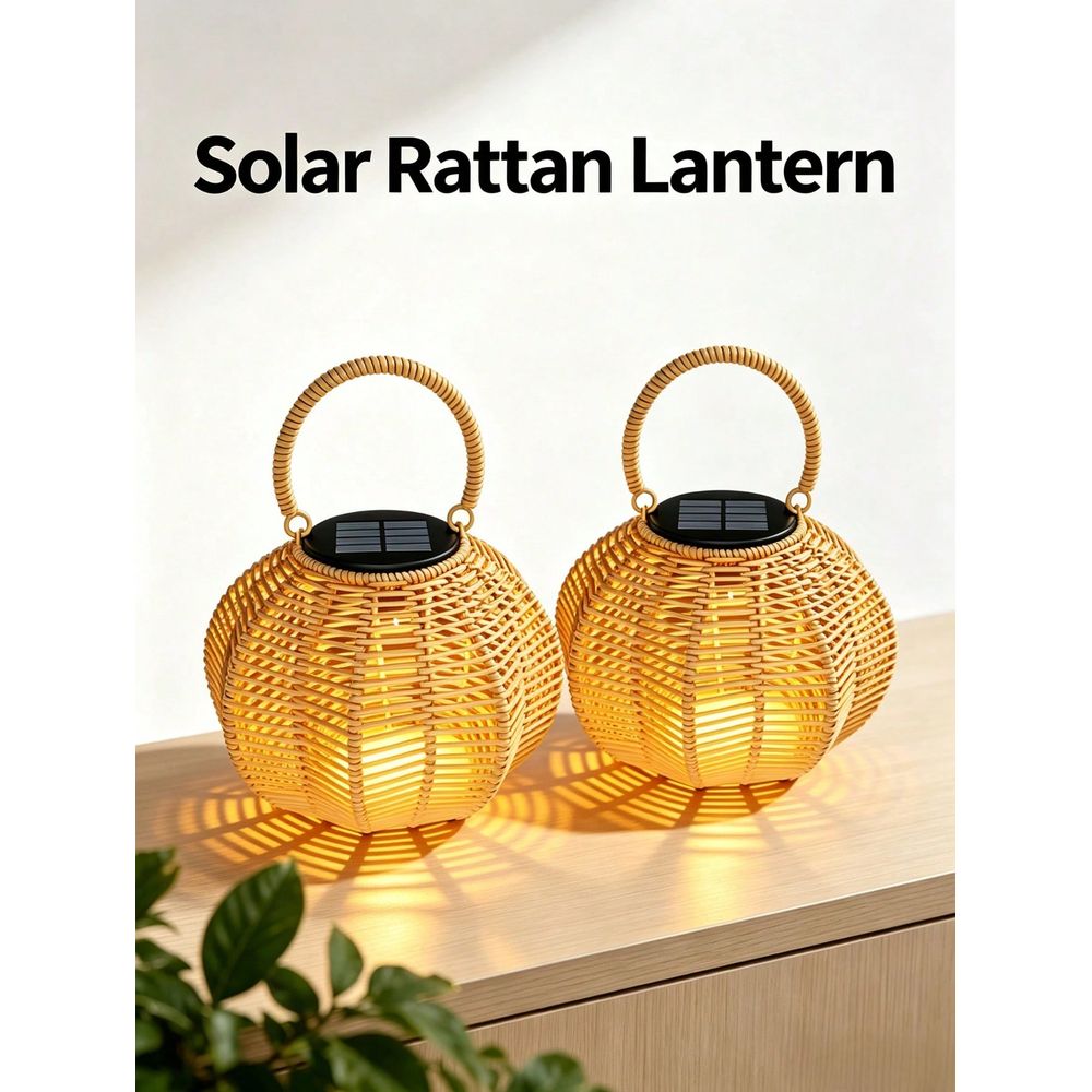 Lampada Solare in Rattan per A - Solar Lantern Hanging recensione e prezzo