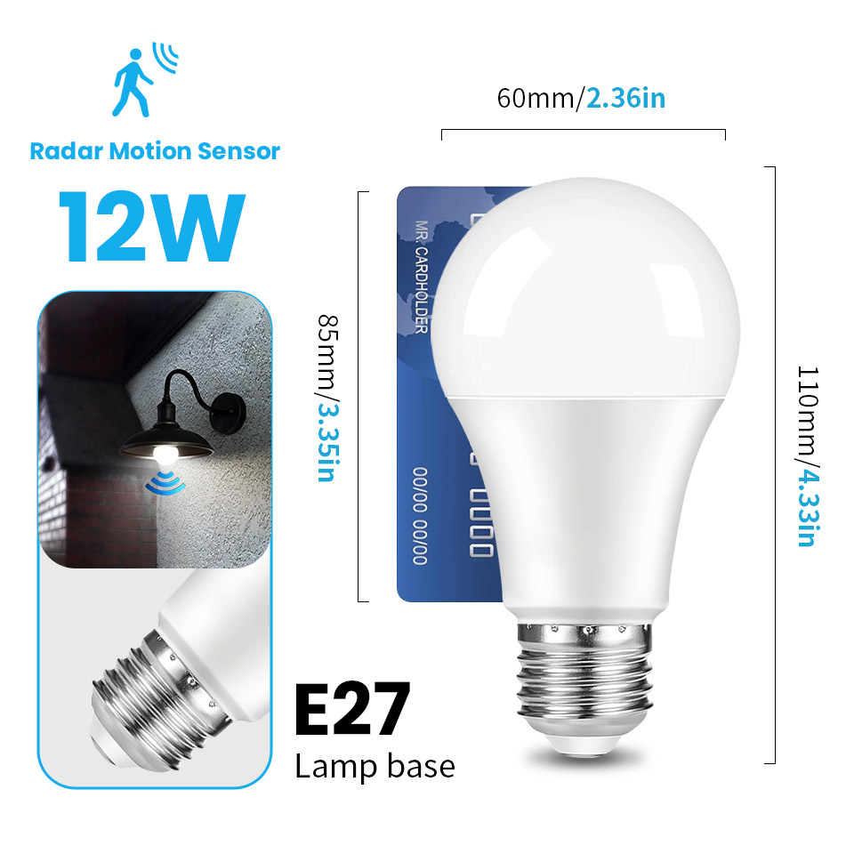 2PCS Lampadina LED E27 12W Rad - Dusk To Dawn Bulb recensione e prezzo